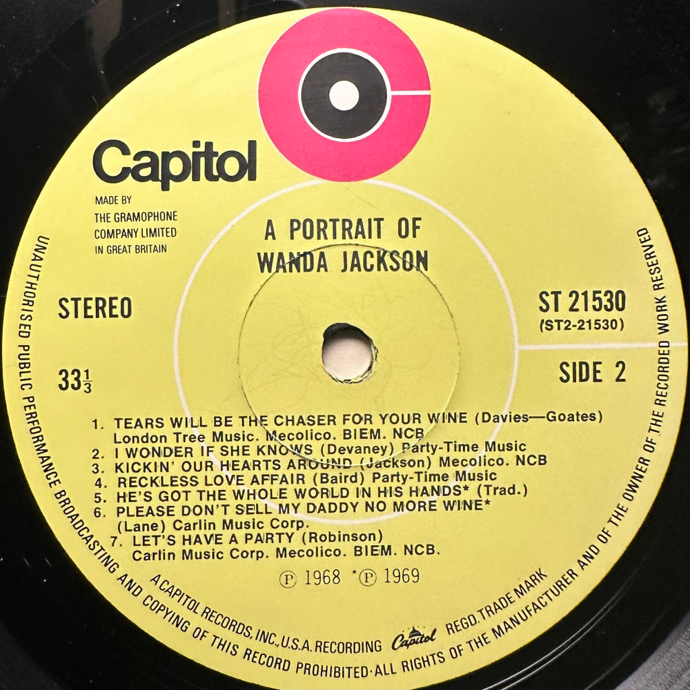 Wanda Jackson - A Portrait Of Wanda Jackson (Англия 1970г.)