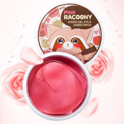 Гидрогелевые патчи для век и щек Secret Key Pink Racoony HydroGel Eye and Cheek Patch