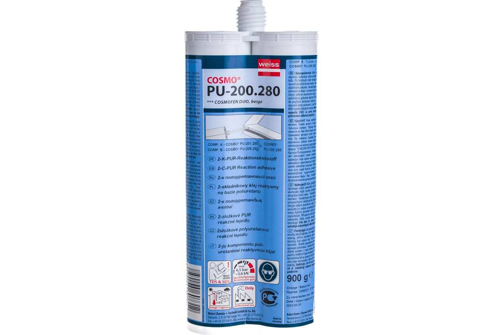 КЛЕЙ ПОЛИУРЕТАН COSMO PU-200.280 COSMOFEN DUO БЕЖЕВЫЙ 900ГР