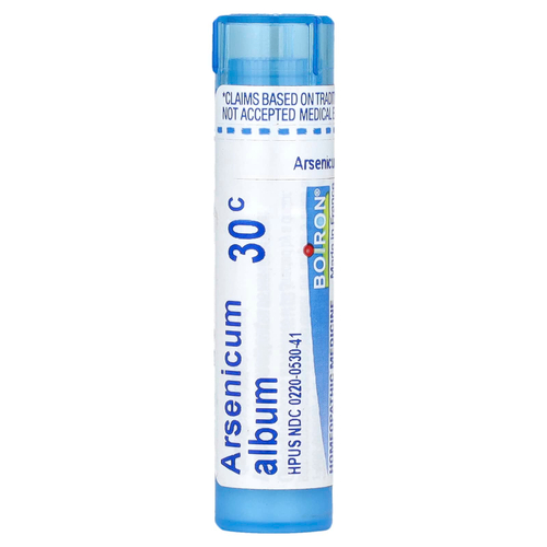 Boiron, Arsenicum Album, 30C, средство от пищевого отравления, примерно 80 гранул