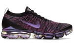 Nike VaporMax Flyknit 3.0 comfortable and lightweight mesh shock absorption non-slip low-top air cushion casual running shoes men's black purple