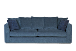 Диван трехместный Garda Decor Roberto синий ROBERTO-250-4K-Modena5055+7055