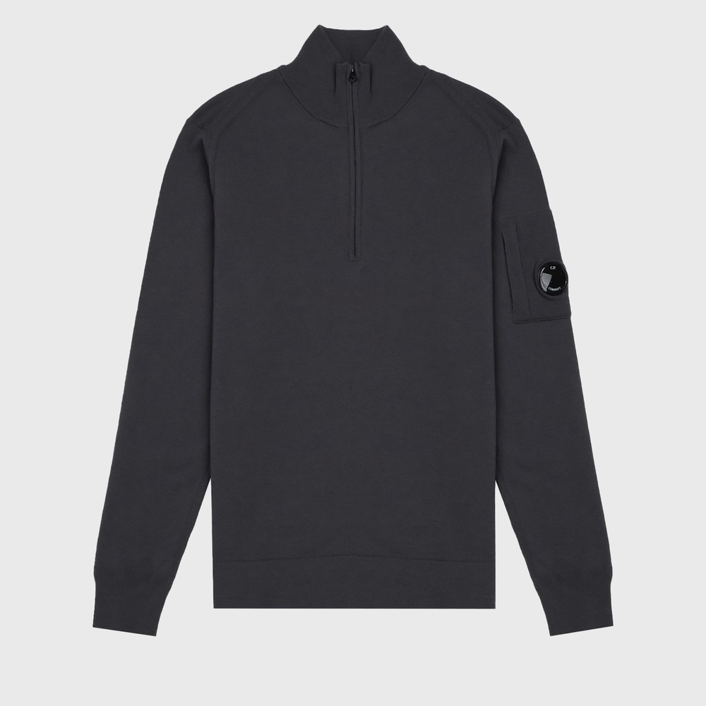 Свитер C.P. Company 1/4 Zip Dark Grey