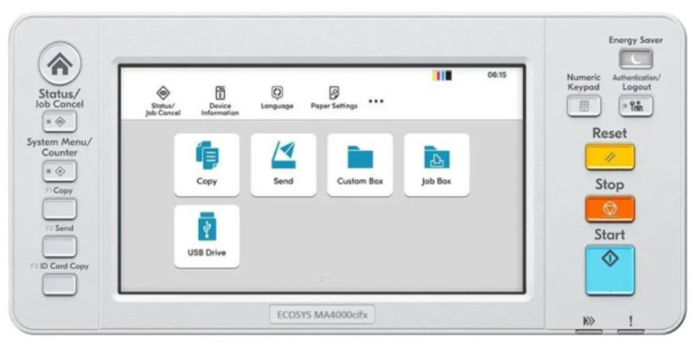 МФУ лазерное цветное Kyocera ECOSYS MA4000cifx