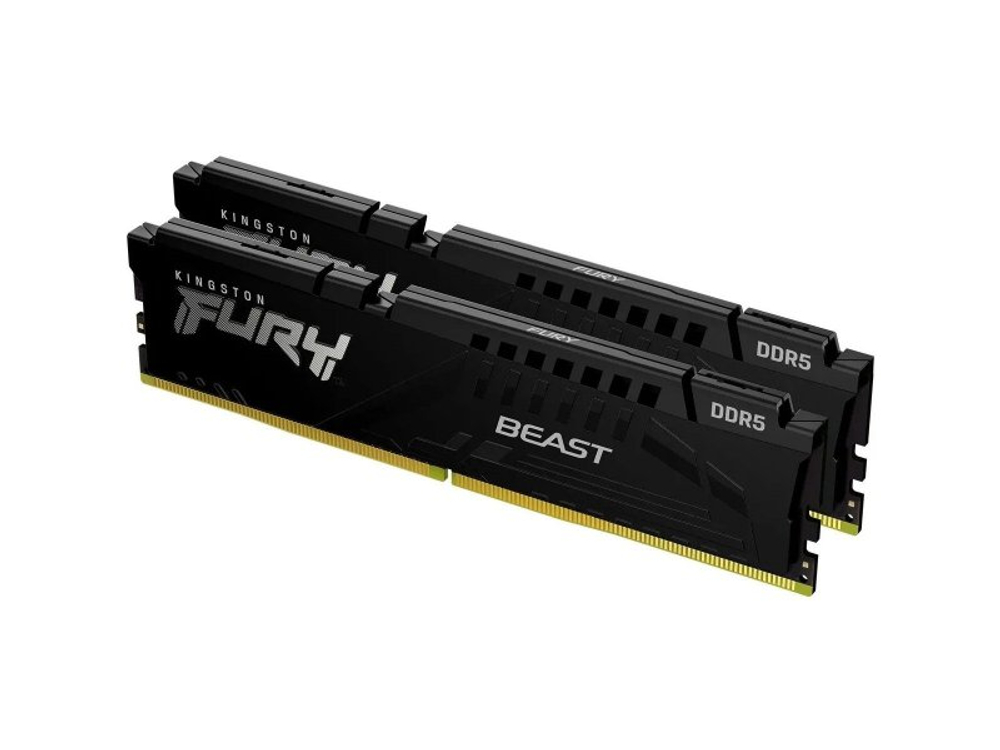 Оперативная память Kingston Fury Beast KF560C30BBK2-16, DDR5 2х 16ГБ 6000 МГц, DIMM, RTL