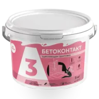 A3  БЕТОКОНТАКТ сцепляющая грунтовка  3кг (ИжСинтез)