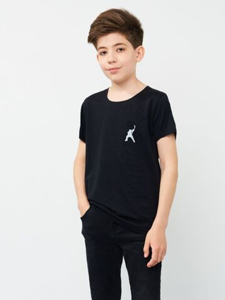 Футболка детская черная "хоккей"