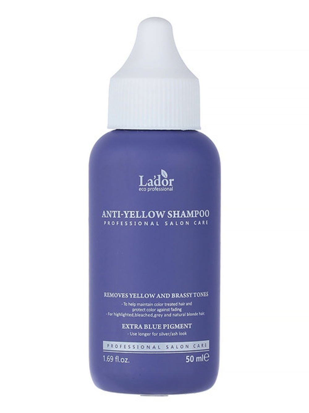 LA'DOR Шампунь для волос оттеночный против желтизны / Anti Yellow Shampoo, 50мл