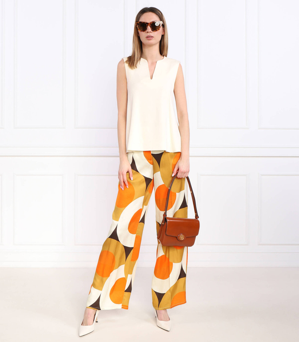 кожаная сумка через плечо robinson spazzolato convertible TORY BURCH - коричневый(143122)