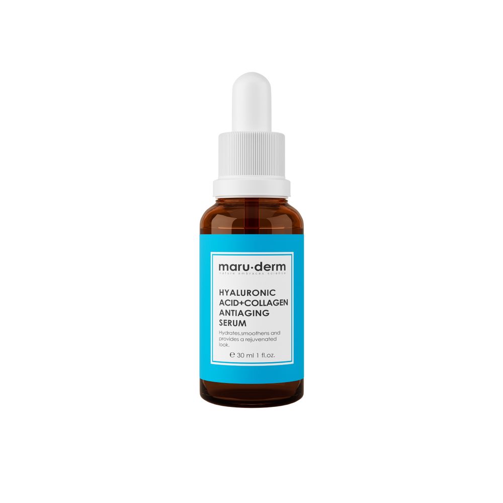 Maruderm,  Сыворотка с гиалуроновой кислотой и коллагеном -Hyaluronic Acid + Collagen AntiAging Serum, 30 мл,