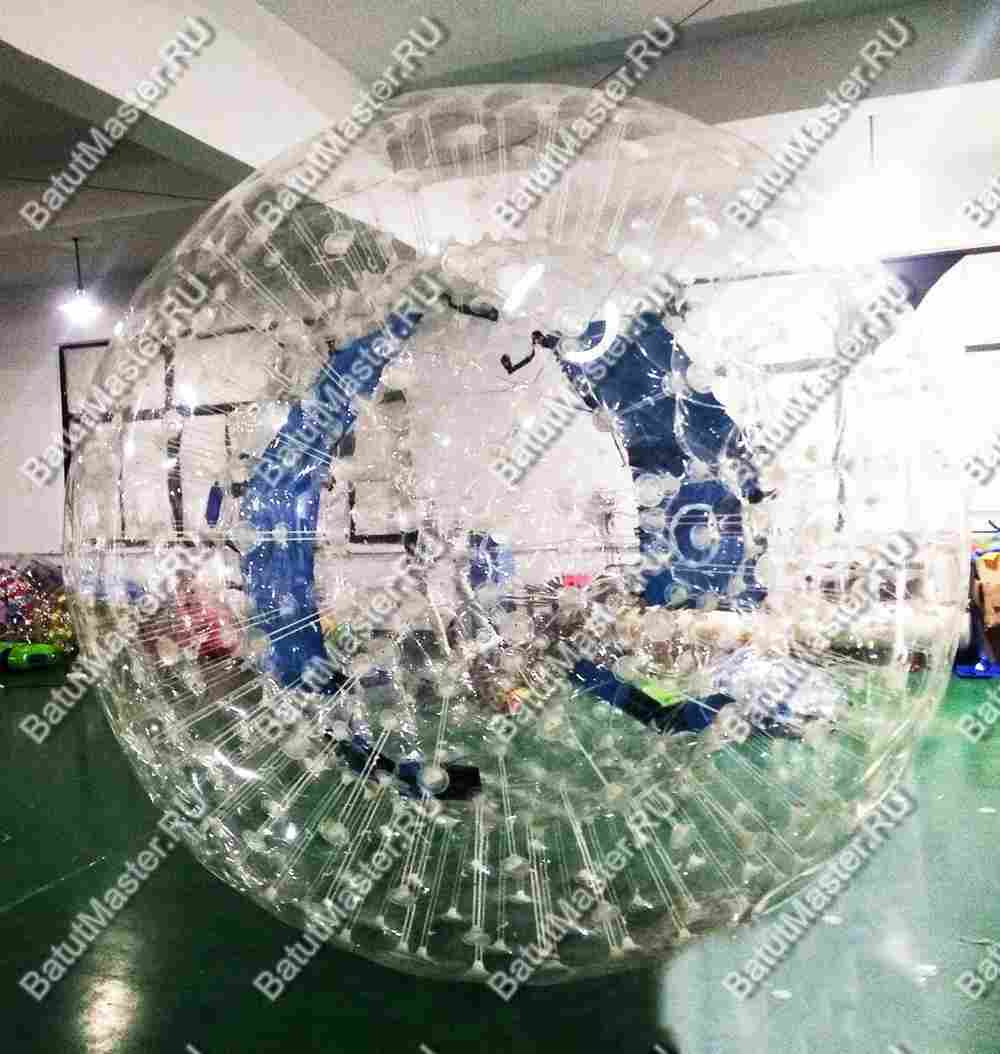 Зорб ТПУ"Капля", усиленные сиденья, диаметр 3 м