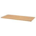 Письменный стол - IKEA ANFALLARE/TILLSLAG, 140х65 см, бамбук/белый, АНФАЛЛАРЕ/ТИЛЛЬСЛАГ ИКЕА
