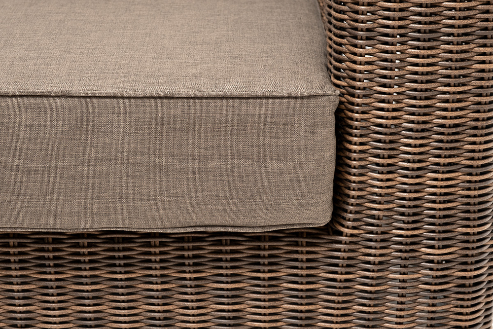 "Барселона" лаунж-зона из искусственного ротанга, цвет соломенный