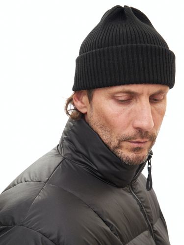 Черная шапка-бини из хлопка