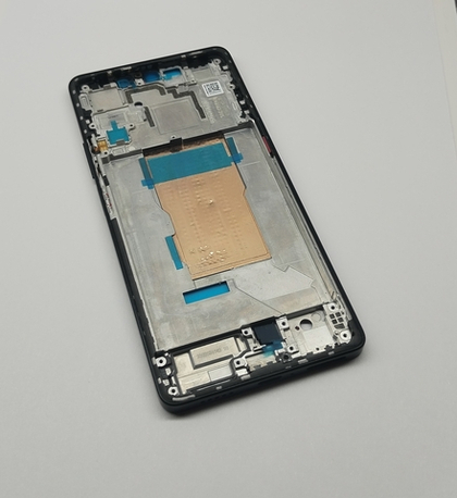 Xiaomi Redmi Note 12 Turbo (23049RAD8C) - рамка дисплея (корпус) + шлейф кнопок + кнопки + Проклейка дисплея (ORIG)