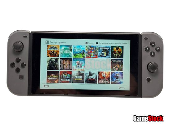 Игровая приставка Nintendo Switch Rev 2 Прошитая с играми 256GB,  HAC-001(-01) S/N: XKJ40033979294
