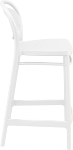 Стул пластиковый полубарный Siesta Contract Marcel Bar 65, белый