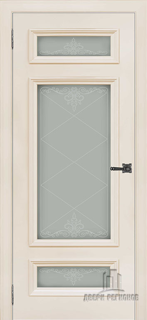 Неаполь 3 Слоновая кость (Ral 9001) Остекленная(Под заказ)