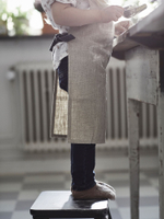 Детский кухонный фартук IKEA MARIATHERES (МАРИАТЕРЕС ), Серо-бежевый, 45х57 см