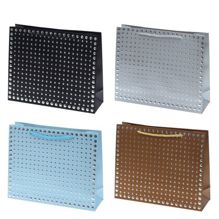 GAEM Пакет подарочный M (бумага 210г/м2, блок 12шт), L32 W10 H26 см, 6в.