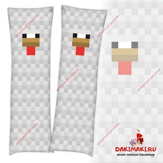 Дакимакура Курица Майнкрафт | Minecraft арт. 1226