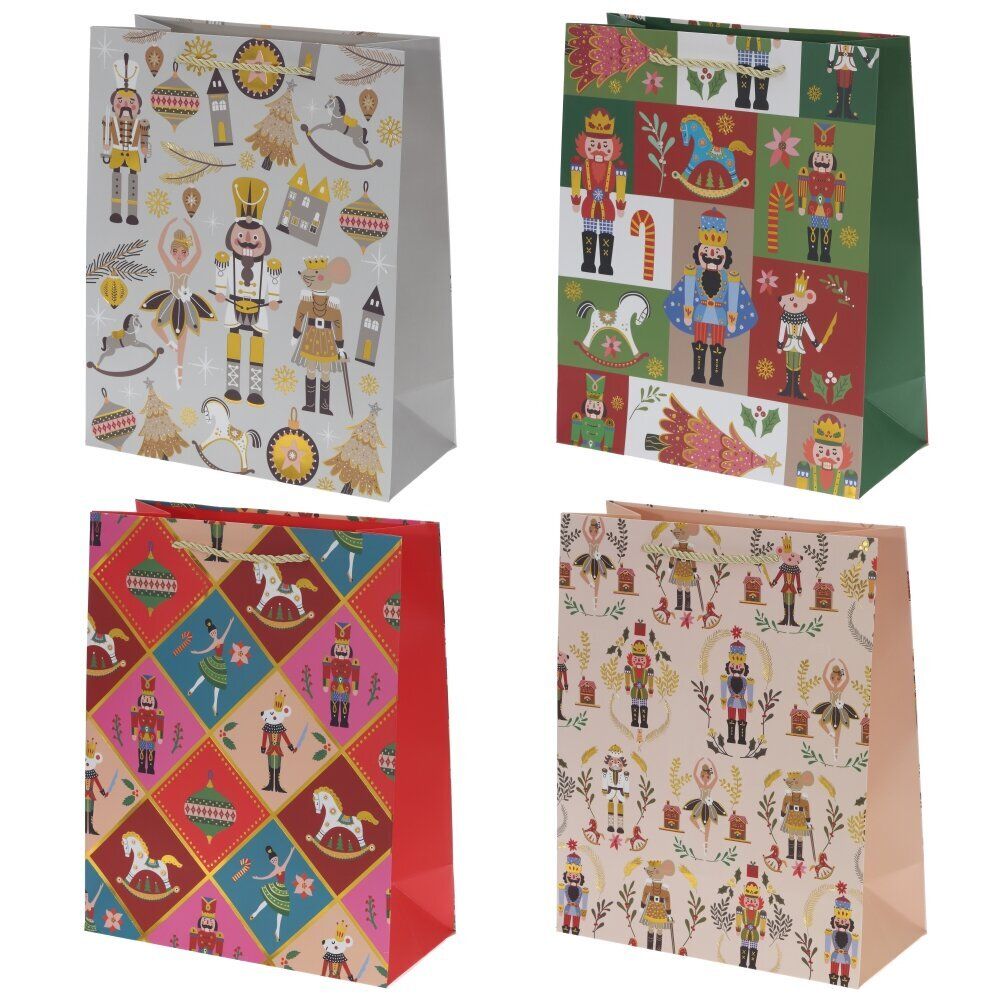 GAEM Пакет подарочный (бумага 210г/м2, блок 12шт), L30 W12 H40 см, 4в.