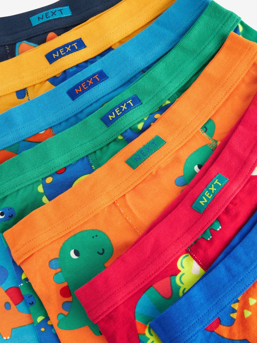 Трусы для мальчика Next N34-006, 7 шт., Зеленый, Оранжевый, Голубой