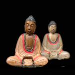 Статуэтка Будда сувенир из дерева Суар h-19-20 см.