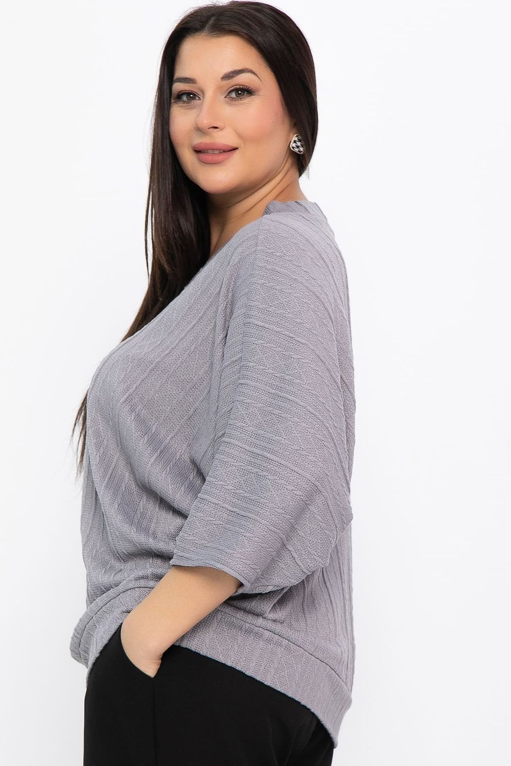 Блуза Вэнсдей (серая) Б14820-4М LT Collection