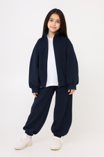 Кофта спортивная School, синяя