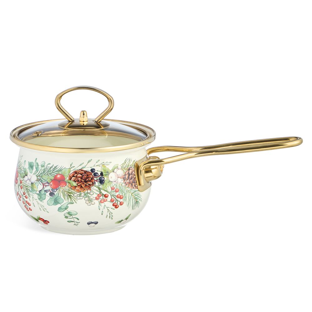 КОВШ ЭМАЛИРОВАННЫЙ СЕРИЯ "CELEBRATION" 0,9Л, ДИА 14 СМ