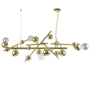 Люстра подвесная 4*E27+2*GU10 V000332 11033/6PL Gold золотой Saldo Indigo