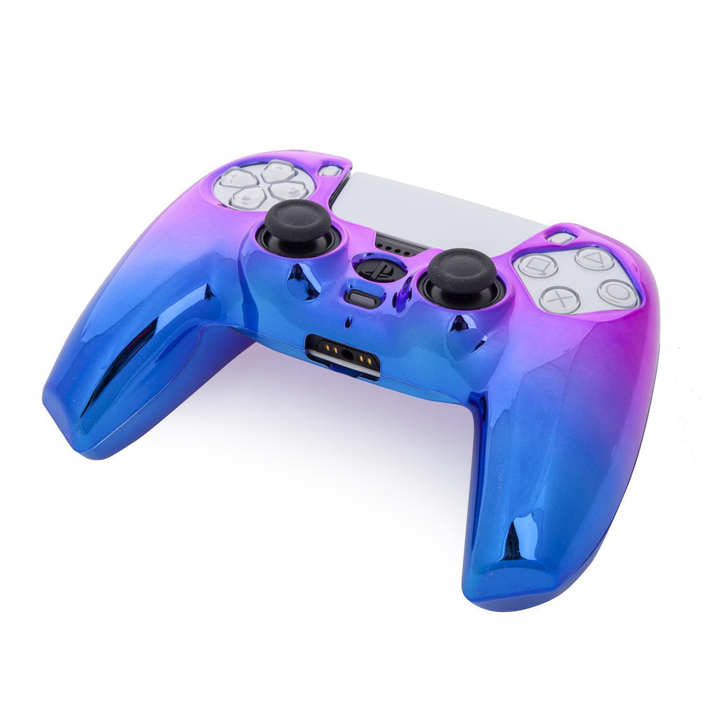 Чехол КАРТОФАН для Sony PlayStation 5 оптом (арт. KF-PS5-GALVANO-PURPLE)