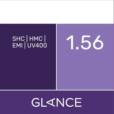 Линза для очков Glance 1.56 SHC/HMC/EMI/UV400 (астигматические)