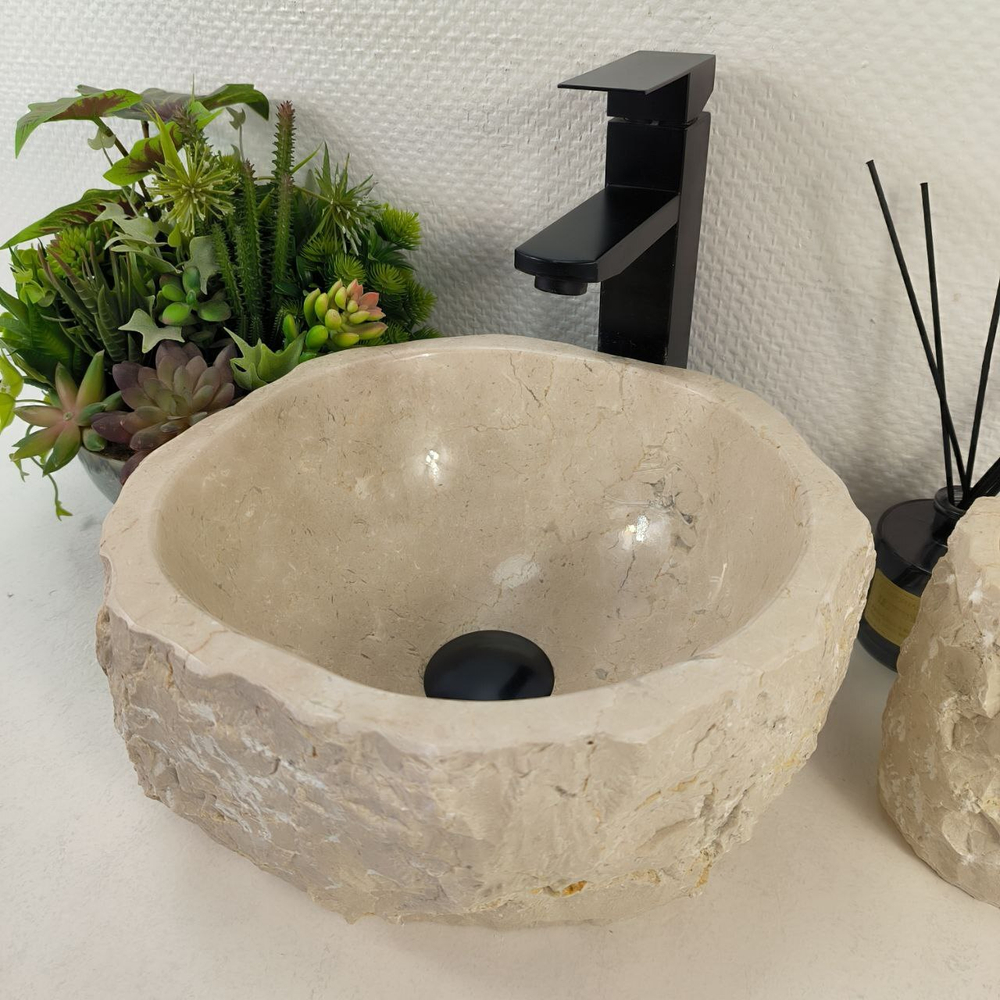 Раковина из мрамора Erozy Cream EM-65578 31*31*16 0867