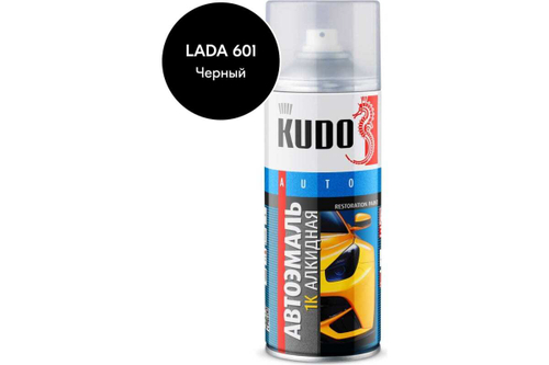 Эмаль алкидная ВАЗ Kudo 601 Черный (520мл) аэрозоль