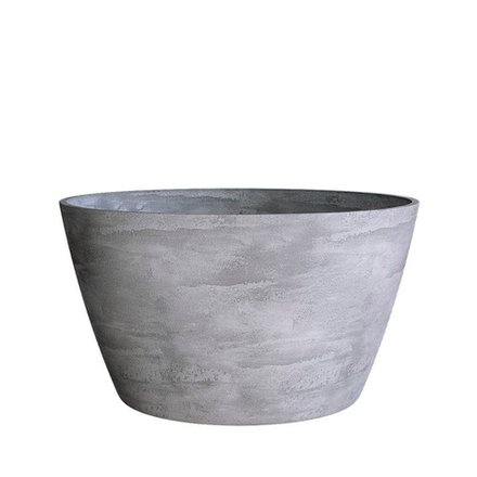 Кашпо BOWL CONCRETE GREY LIGHT D80 H45