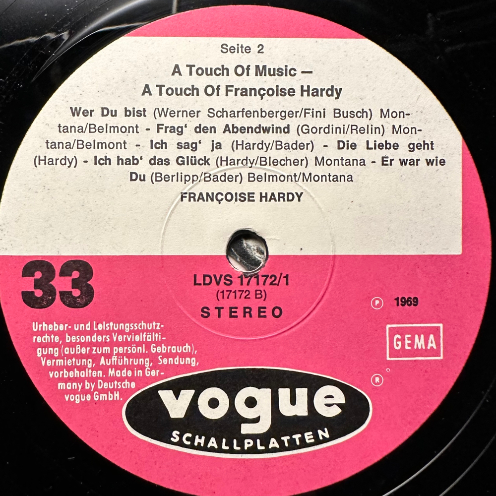 Franсoise Hardy - A Touch Of Music - A Touch Of Franсoise Hardy 2LP (Германия 1969г.)