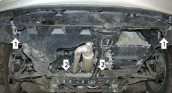 Защита стальная 2 мм Д, КПП Mazda Xedos 9 MOTODOR.01109