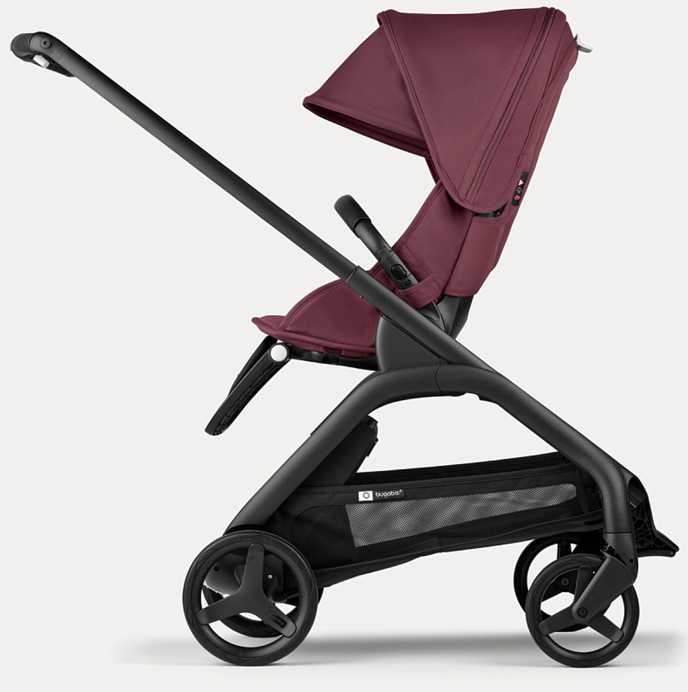 Прогулочная коляска Bugaboo Dragonfly complete Black/Dark Cherry-Dark Cherry