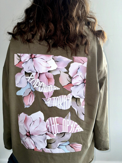 Лонгслив Oversize с принтом