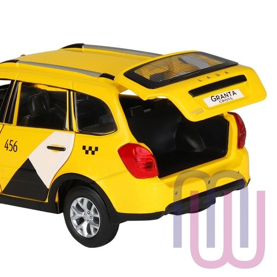 МОДЕЛЬ МАШИНЫ 1/24 LADA GRANTA CROSS ТАКСИ ЖЕЛТЫЙ