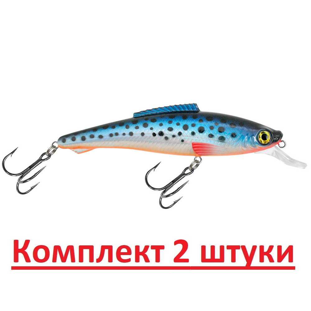 Воблер Минноу ЛЕШИЙ 110mm, цвет 048 (окунь), 1 штука