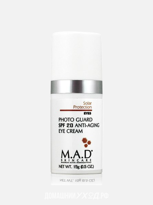 Антивозрастной крем для глаз с защитой spf 20 Photo Guard (spf 20) Anti Aging Eye Cream, M.A.D. Skincare, 15 гр