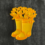 Штамп Сапоги с тюльпанами №1 от Киры