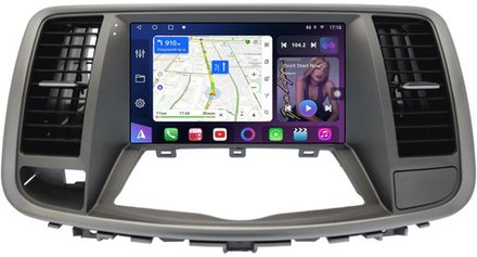 Магнитола для Nissan Teana J32 2008-2013 (ШГУ монохром, рамка тип 2) - FarCar XXL9-7116F2A монитор 9.5" 2K QLED на Android 14, TS20, 8+256Гб, CarPlay, 4G SIM-слот