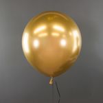 Шар (18''/46 см) Золото, хром, 1 шт.