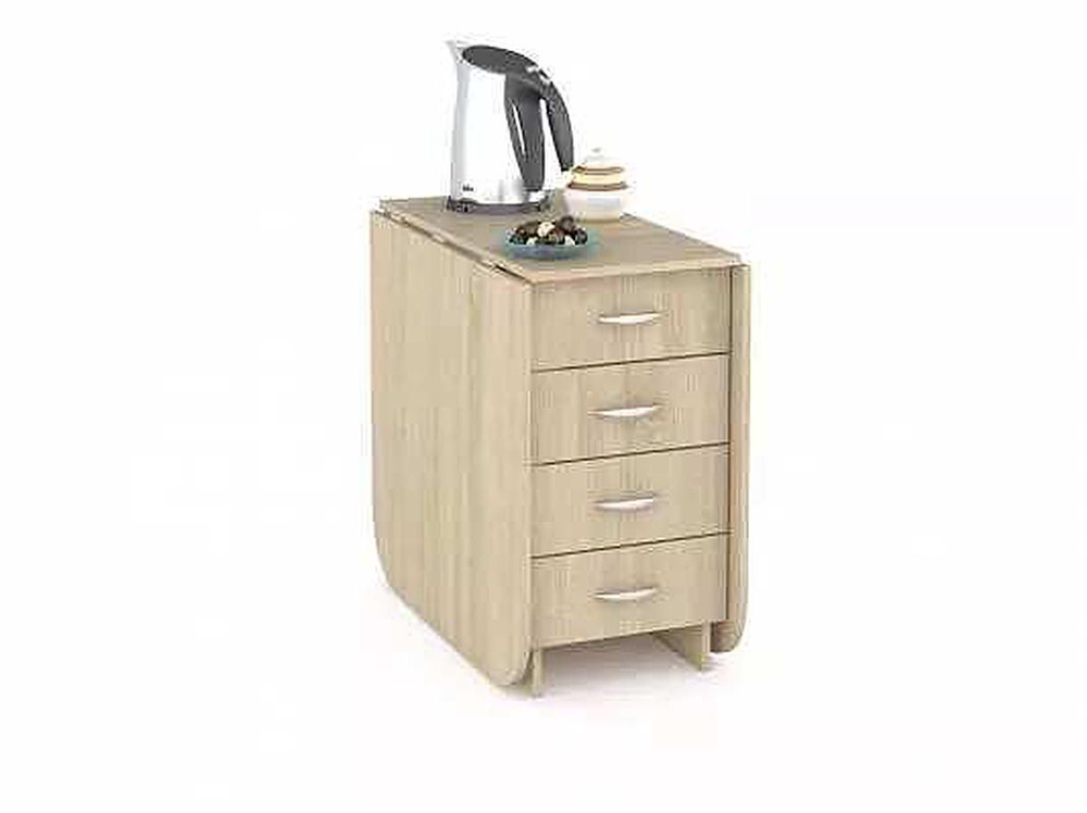 Глория 606 М стол-тумба Дуб сонома