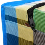 Сумка хозяйственная с внешним карманом « БАУЛ», цвет синий/чёрный, 60*45*20см / до 11кг