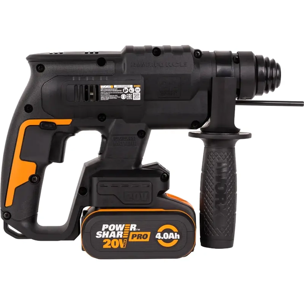WORX WX381 перфоратор аккумуляторный (1 x 4 Ач, ЗУ)